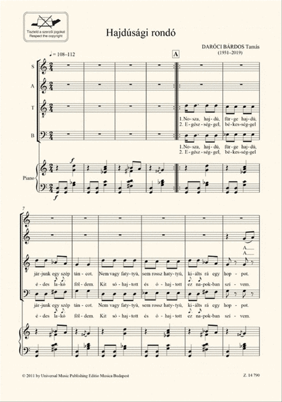 Hajdúsági Rondó Choir scores gallery preview page 2