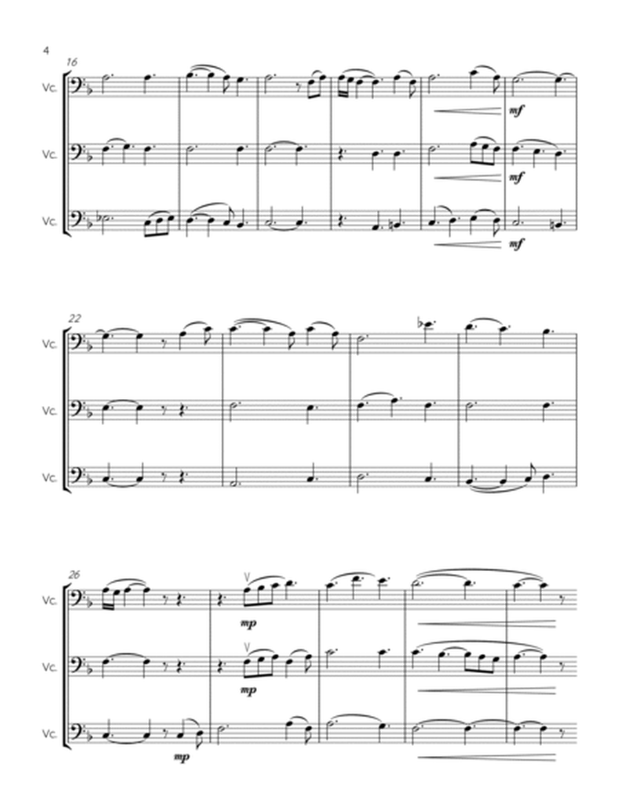 AMAZING GRACE - cello trio image number null