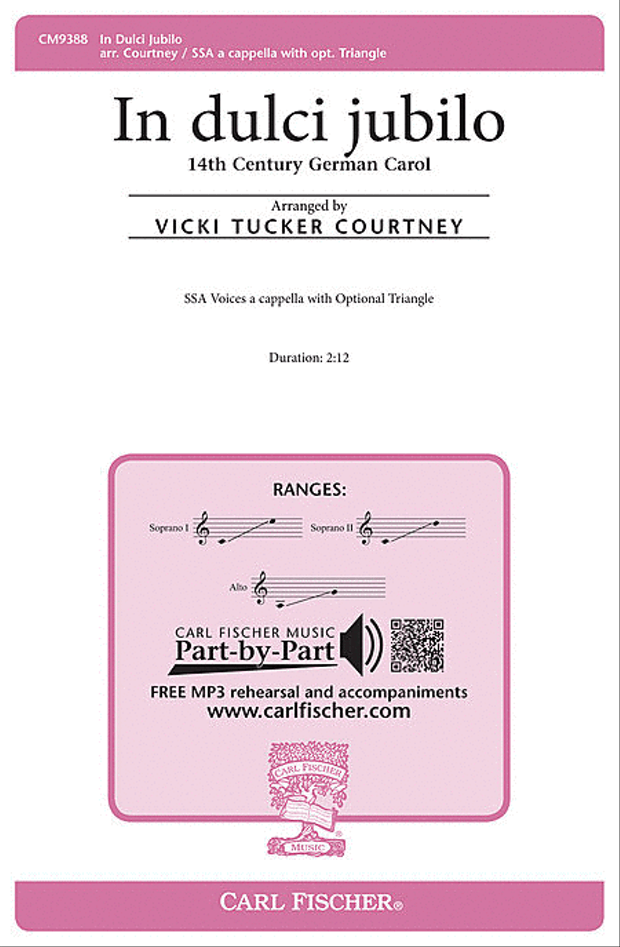 In Dulci Jubilo Choir scores gallery preview page 1