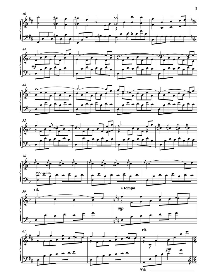 Meditation Piano Solo scores gallery preview page 3