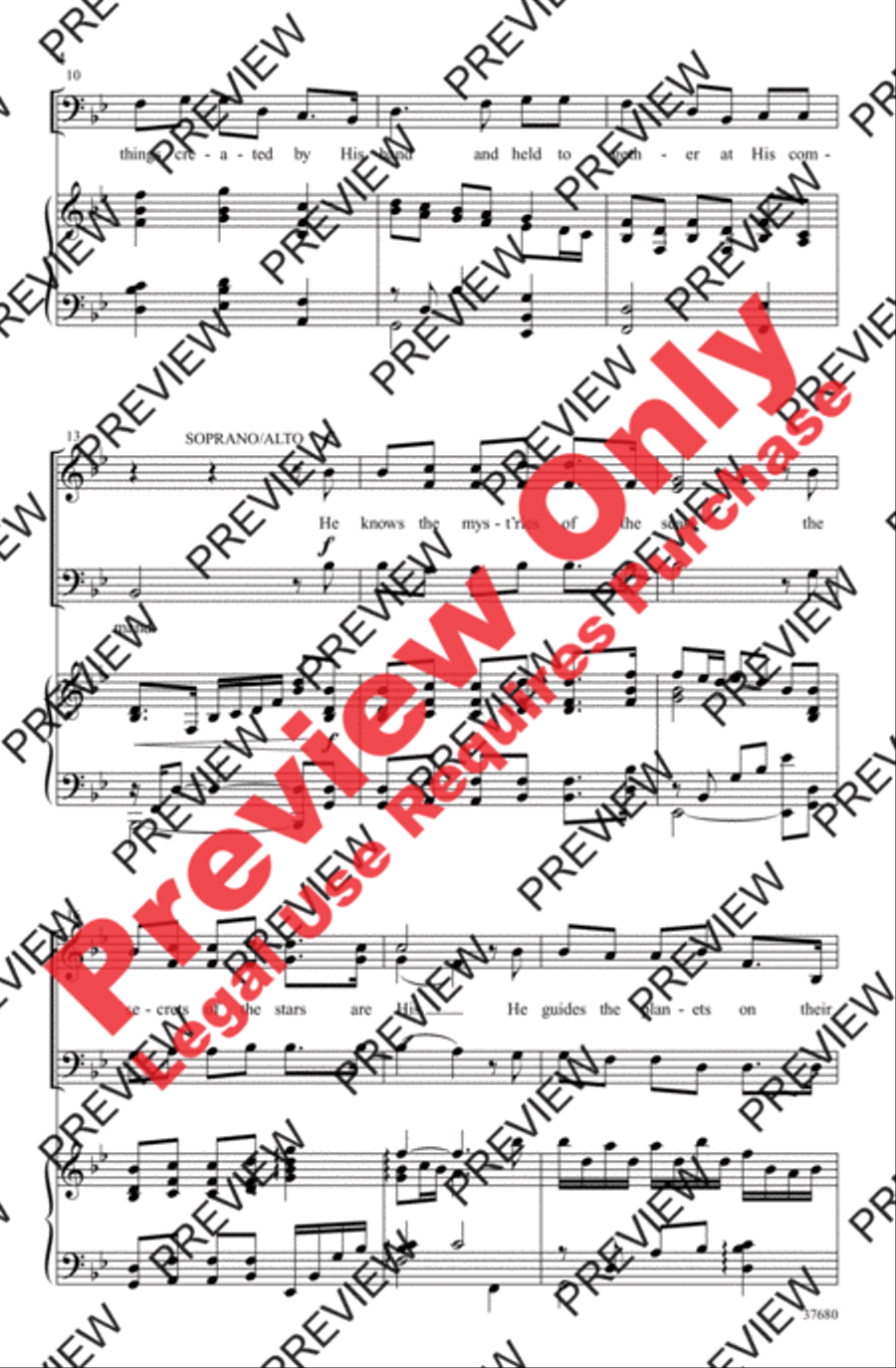 The Perfect Wisdom of Our God 3-Part scores gallery preview page 4