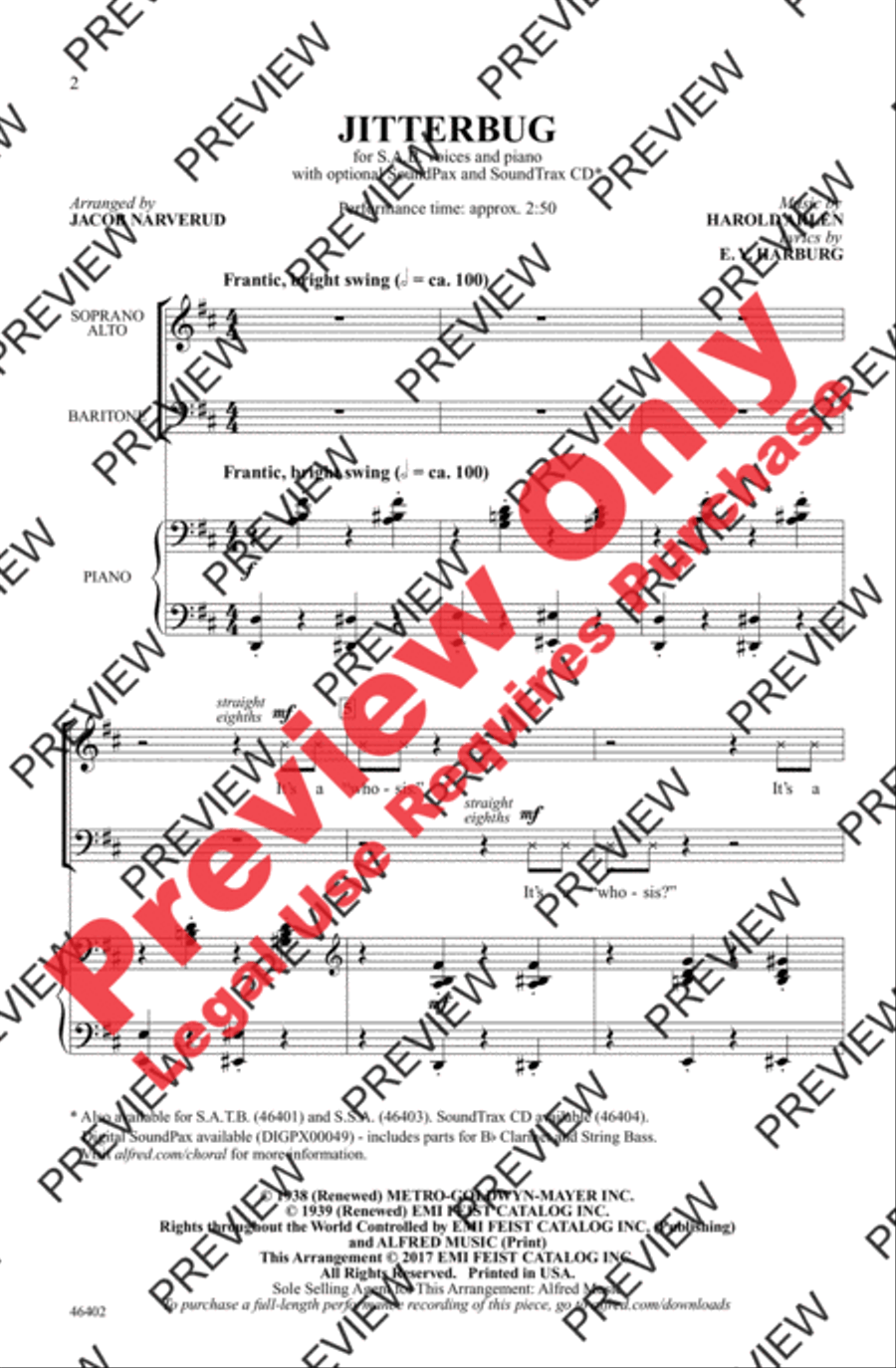 Jitterbug 3-Part scores gallery preview page 2