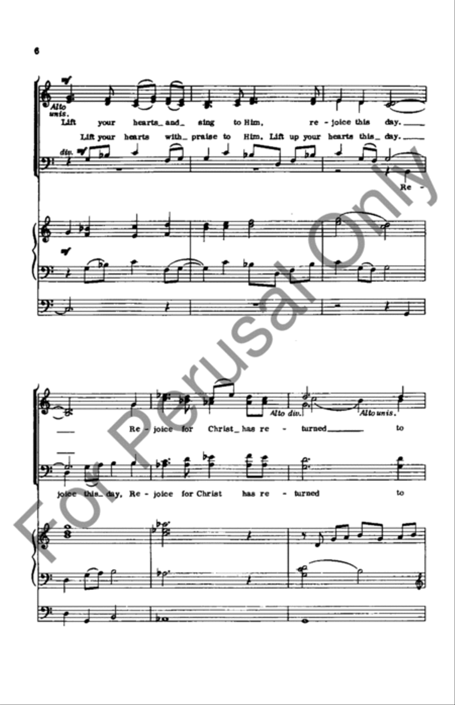 Alleluia, Christ Is Risen 4-Part scores gallery preview page 6
