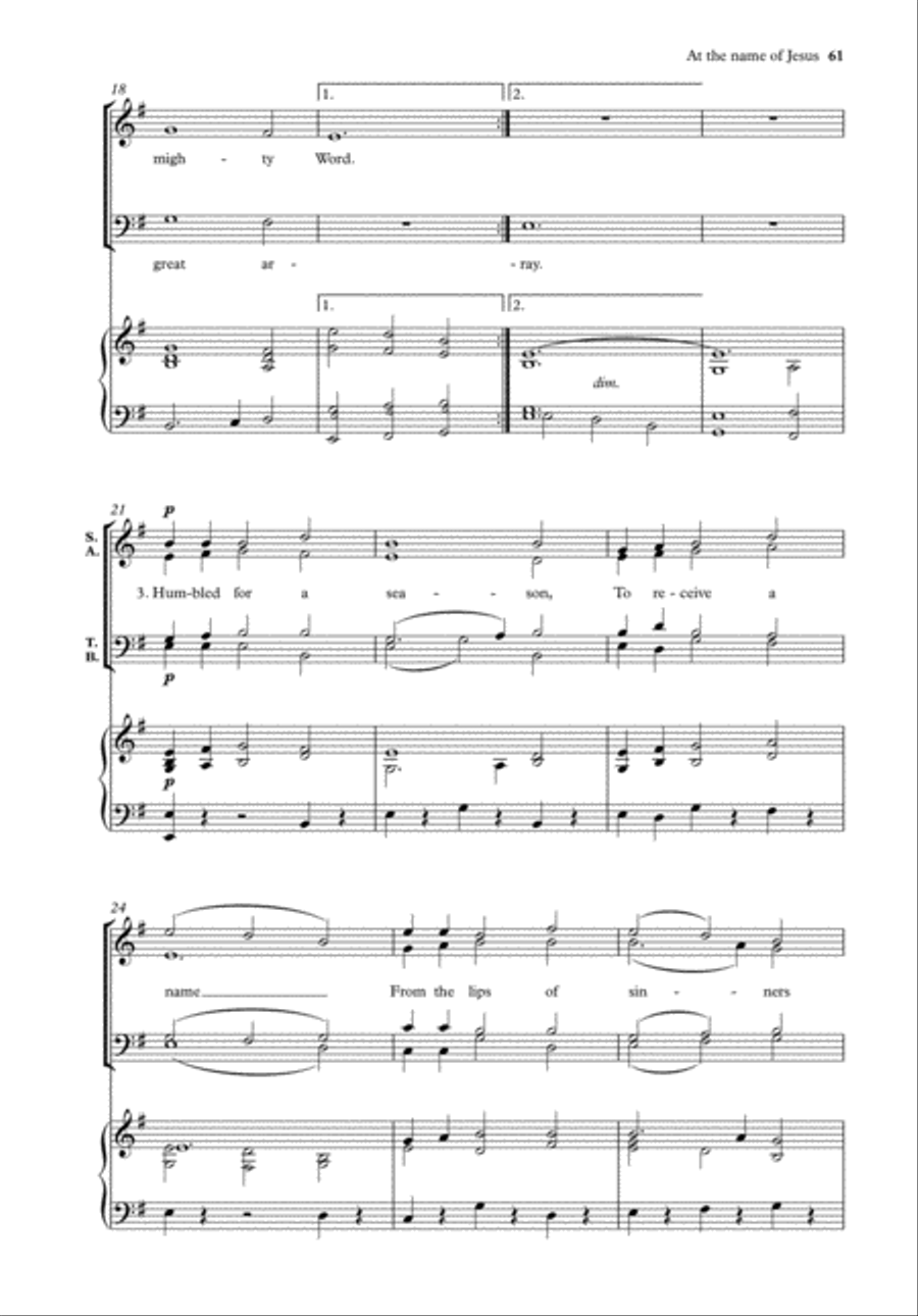 Vaughan Williams for Choirs 1 4-Part scores gallery preview page 18