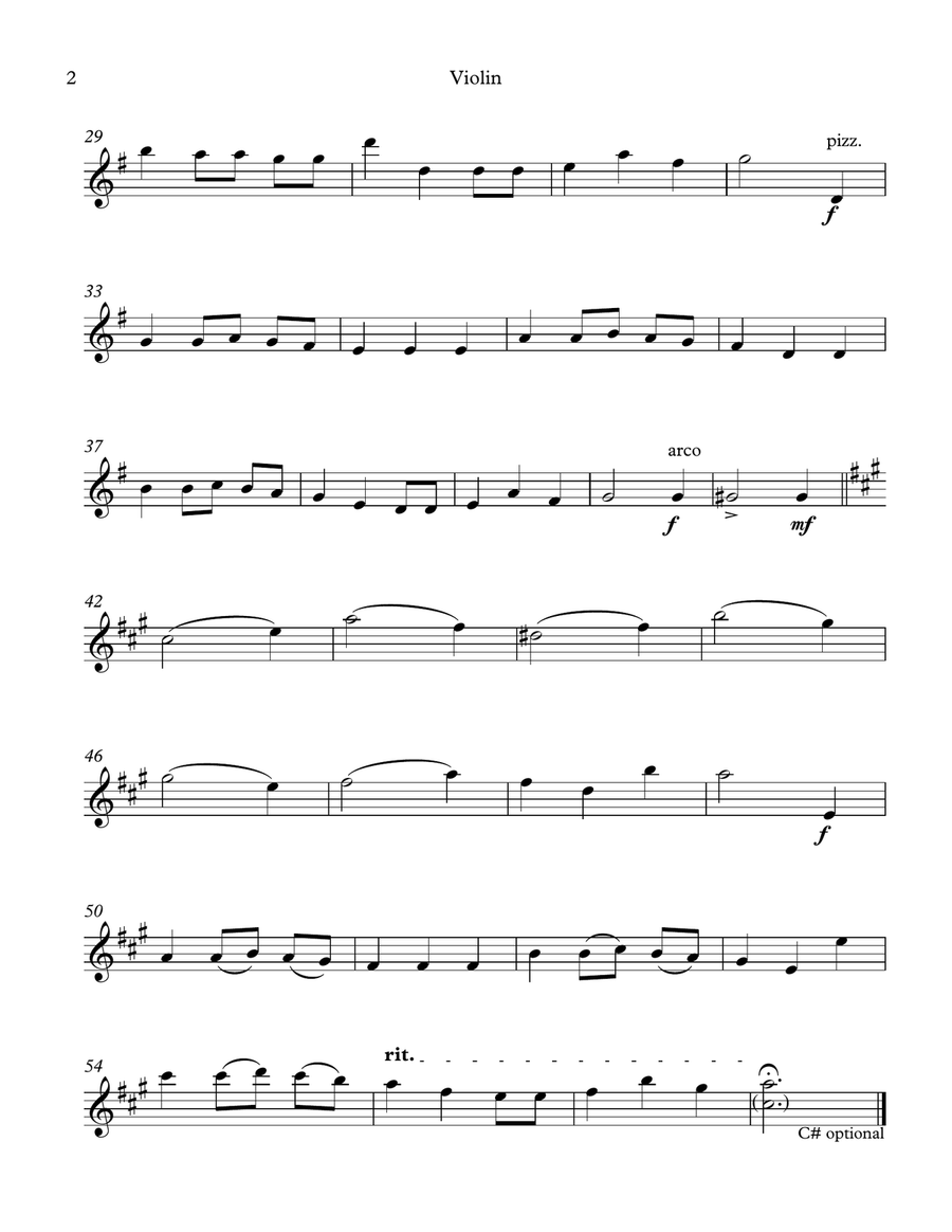 We Wish You a Merry Christmas Violin Cello Duet String Duet scores gallery preview page 4