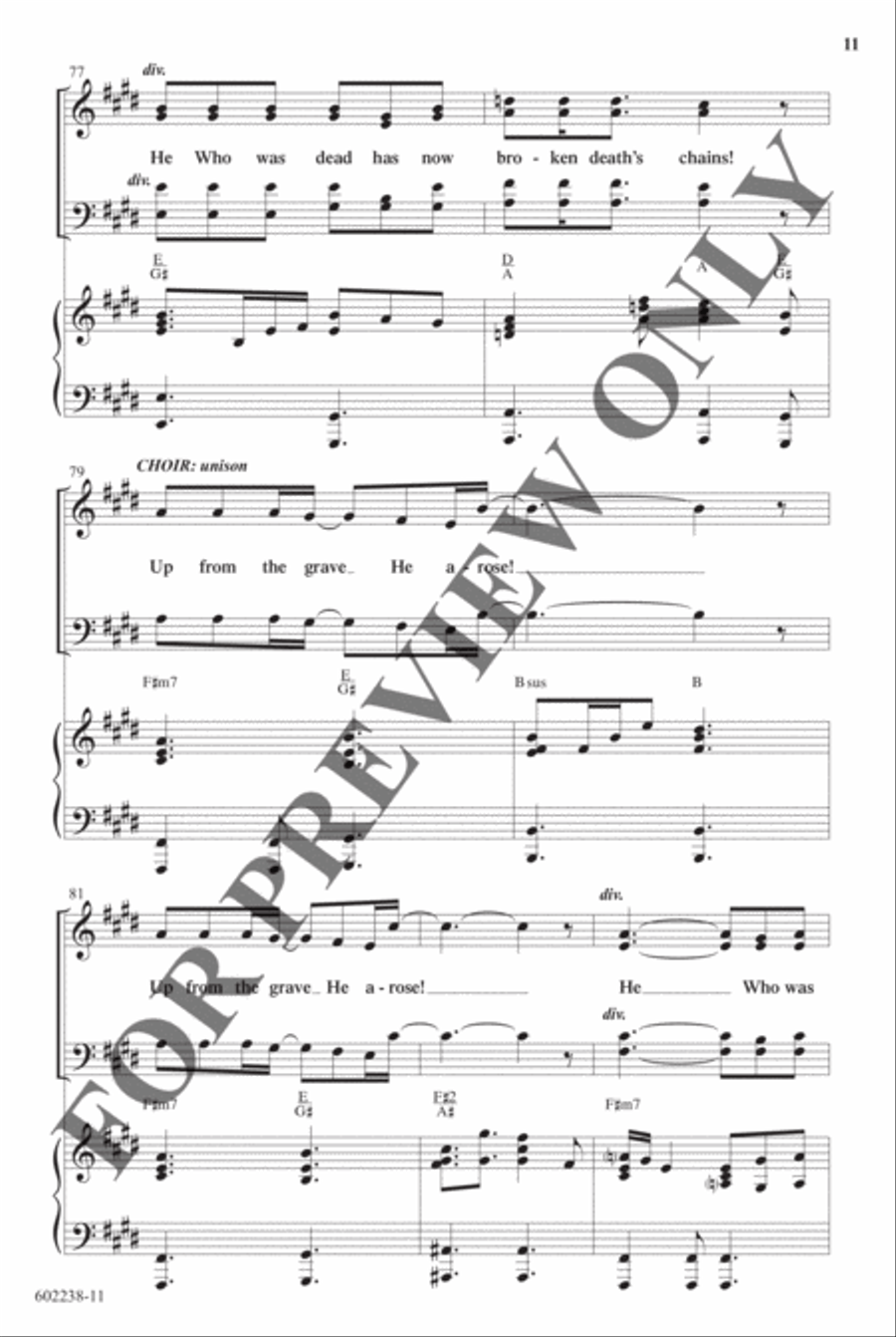 He Who Was Dead - Anthem He Who Was Dead - Anthem Choir scores gallery preview page 11