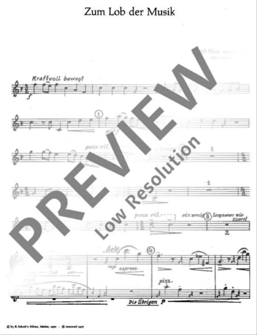 Zum Lob der Musik TB scores gallery preview page 2