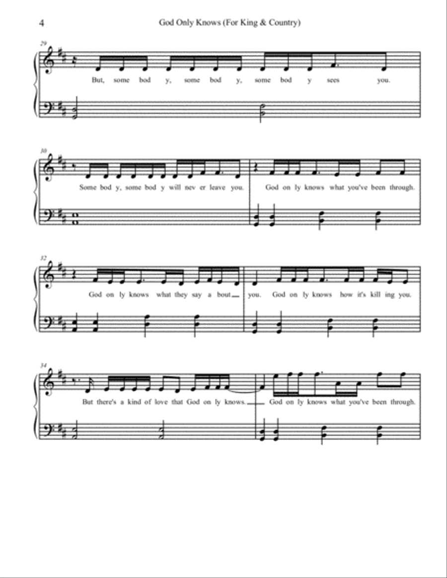 God Only Knows Small Ensemble scores gallery preview page 4