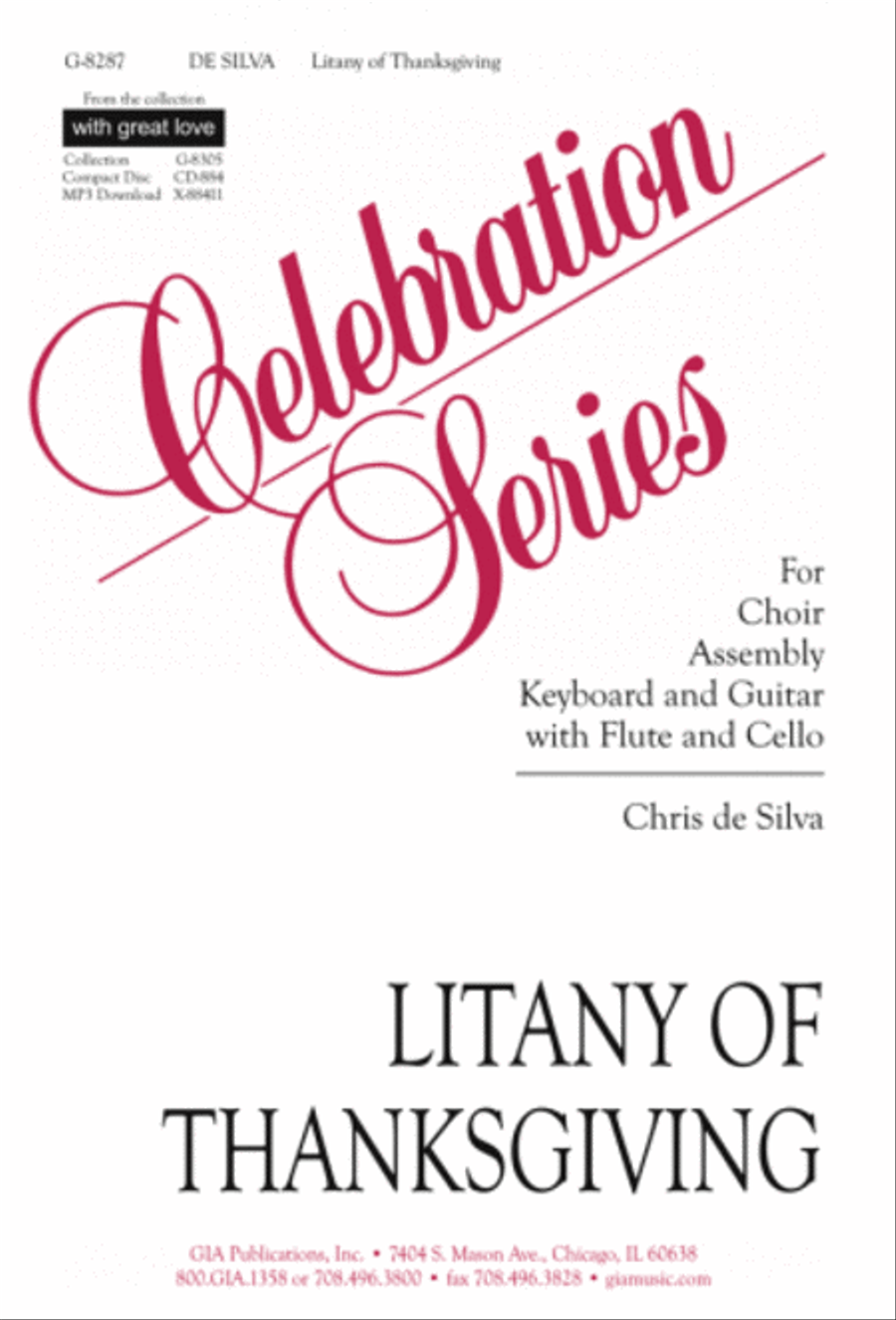 Litany of Thanksgiving - Guitar edition Guitar scores gallery preview page 1