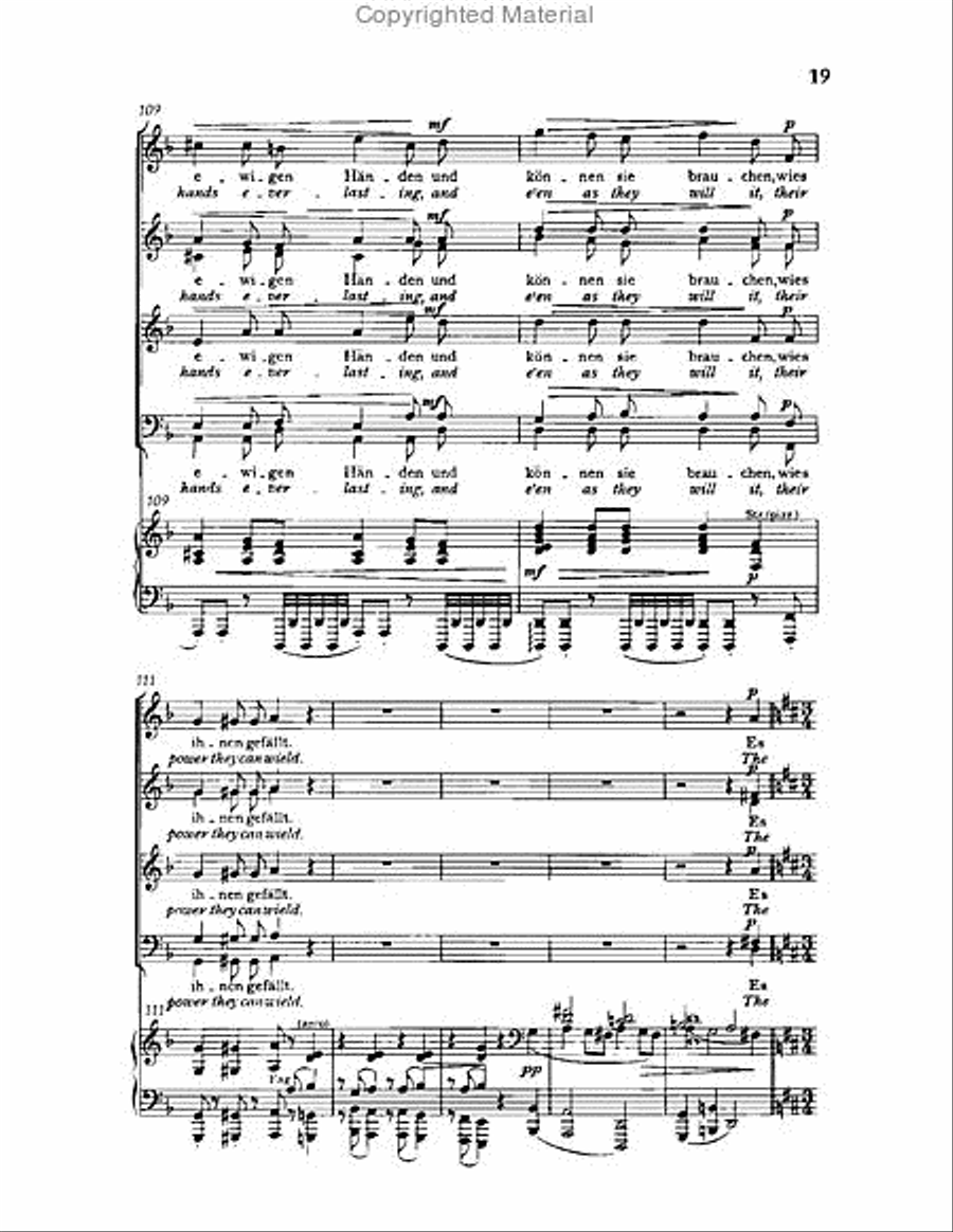 Gesang der Parzen, Op.89 Choir scores gallery preview page 19