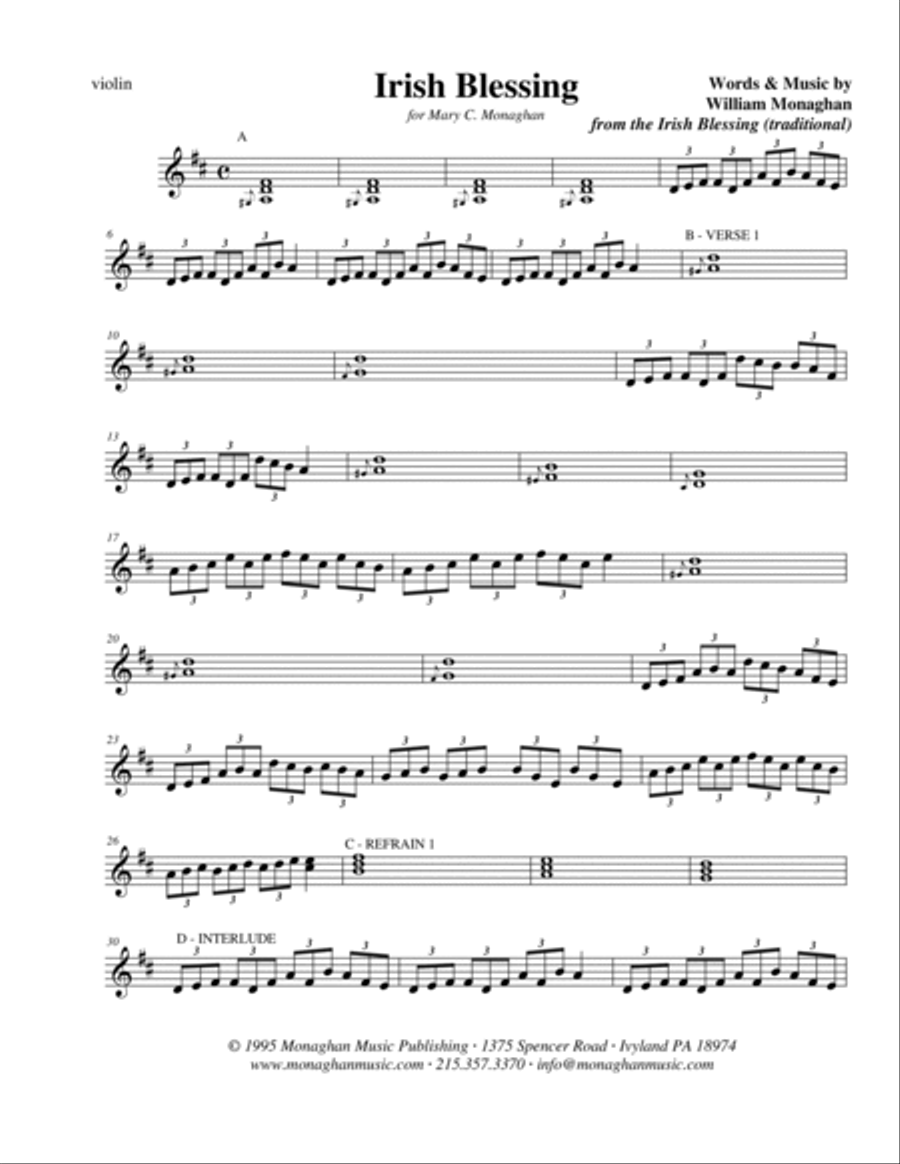 Irish Blessing Choir scores gallery preview page 4