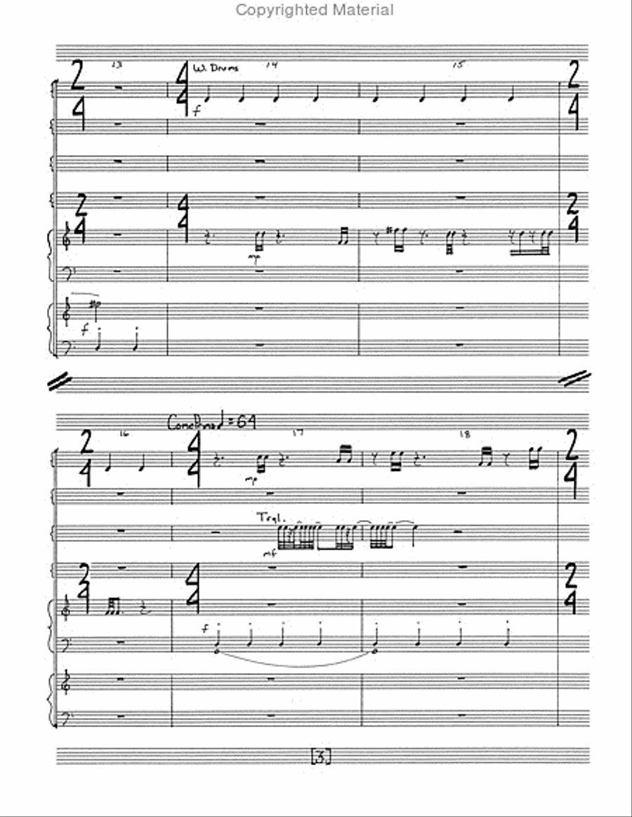 Stranded on Tulsa Time Stranded on Tulsa Time Percussion Ensemble scores gallery preview page 5