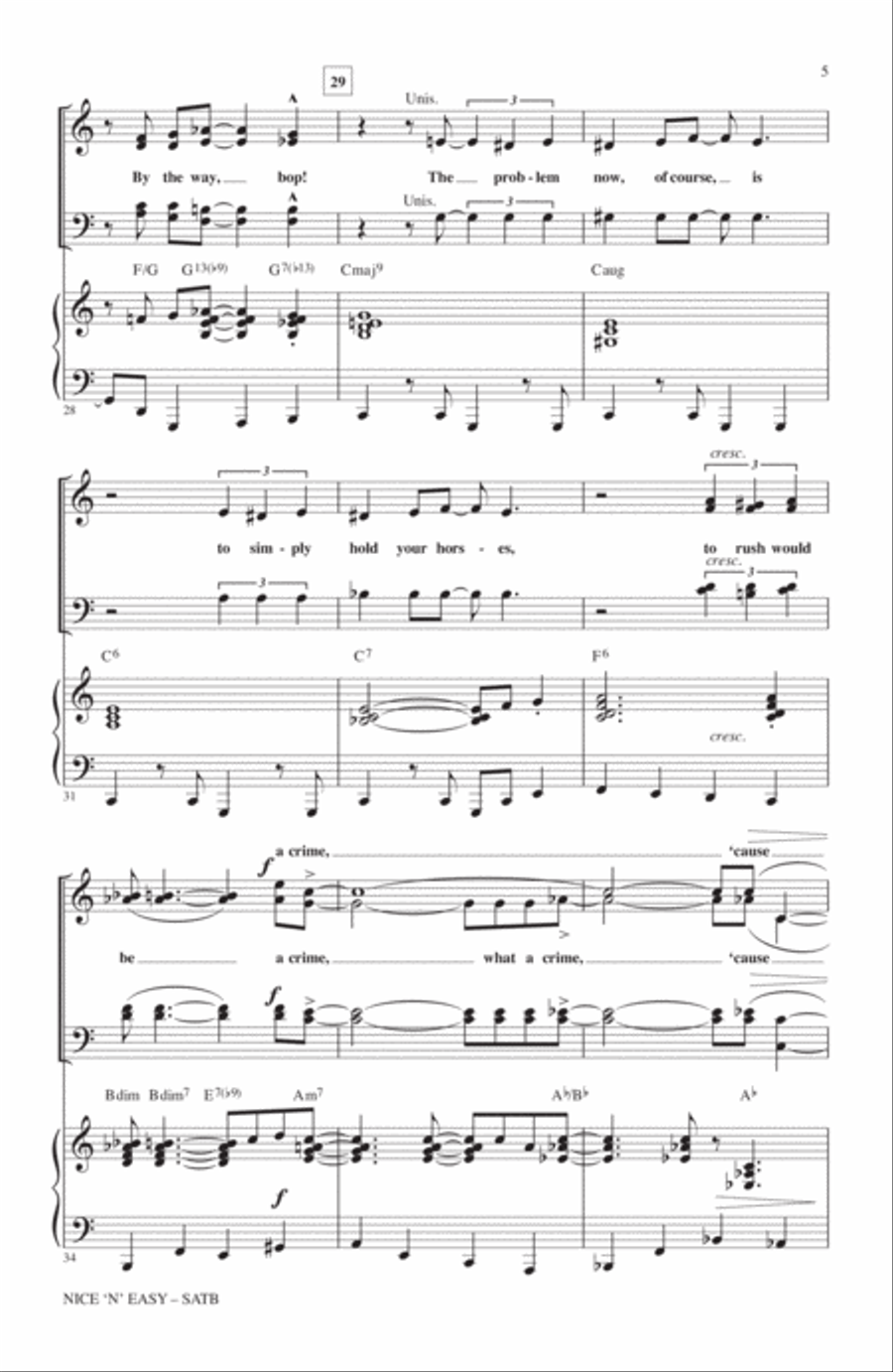 Nice 'n' Easy Nice 'n' Easy 4-Part scores gallery preview page 4
