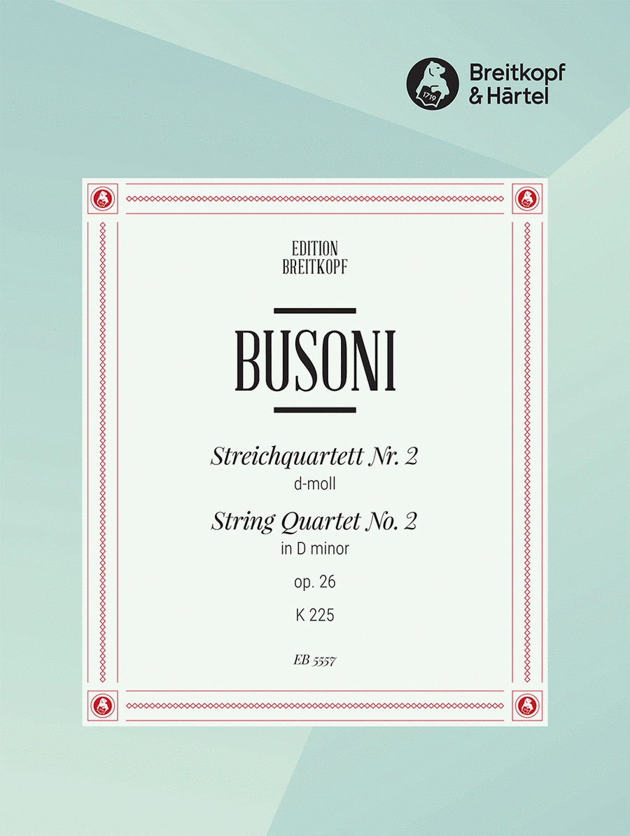 String Quartet No. 2 in D minor Op. 26 K 225 String Quartet scores gallery preview page 1