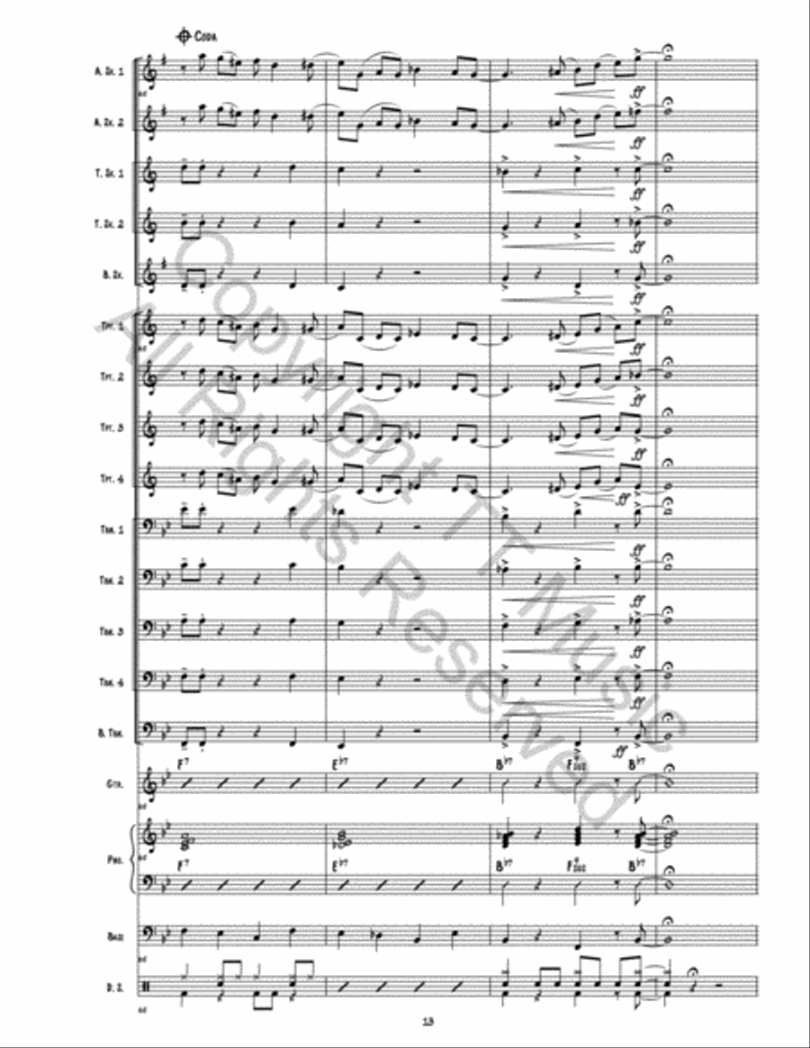 Airport Blues Airport Blues Jazz Ensemble scores gallery preview page 14