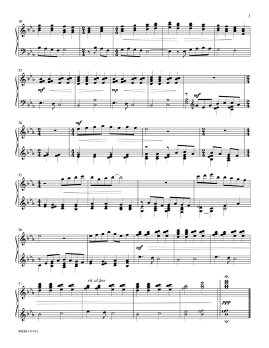 Amid the Cold of Winter Amid the Cold of Winter Piano Solo scores gallery preview page 3