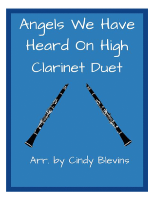 Book cover for Angels We Have Heard On High, for Clarinet Duet