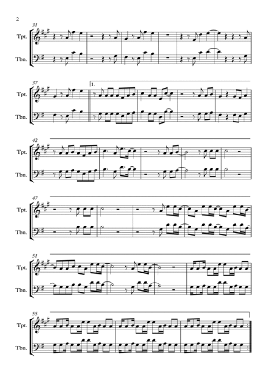Faded Brass Duet scores gallery preview page 2