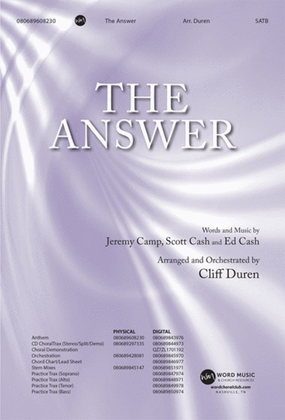 The Answer - CD ChoralTrax