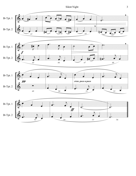6 Traditional Christmas Carols for Trumpet Duet - Intermediate image number null