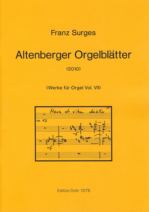 Altenberger Orgelblätter für Orgel (2010)
