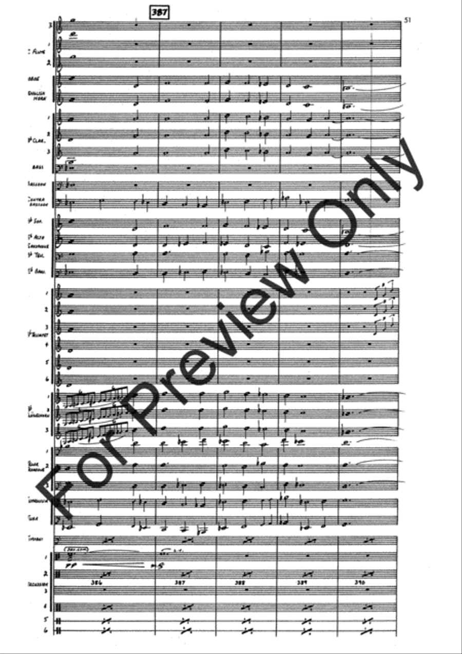 Agincourt Hymn (Score) Concert Band scores gallery preview page 75