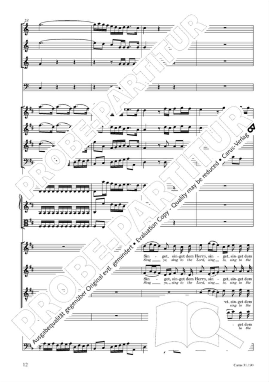 Sing to the Lord a new song (Singet dem Herrn ein neues Lied) ATB scores gallery preview page 13