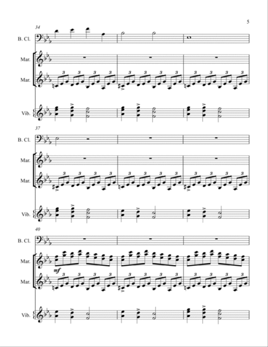 Sleep Doth Descend Sleep Doth Descend Small Ensemble scores gallery preview page 5