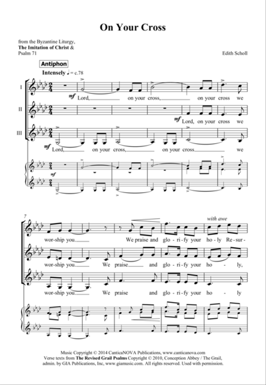 On Your Cross On Your Cross 3-Part scores gallery preview page 2