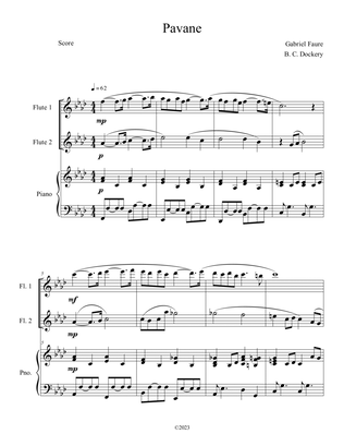 Pavane (Flute Duet with Piano Accompaniment)