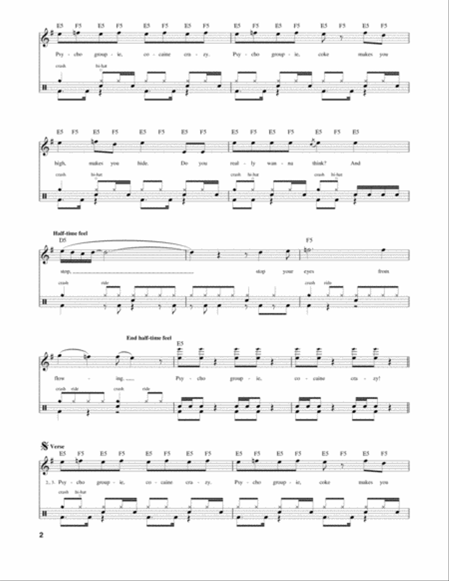 Psycho Drum Set scores gallery preview page 2