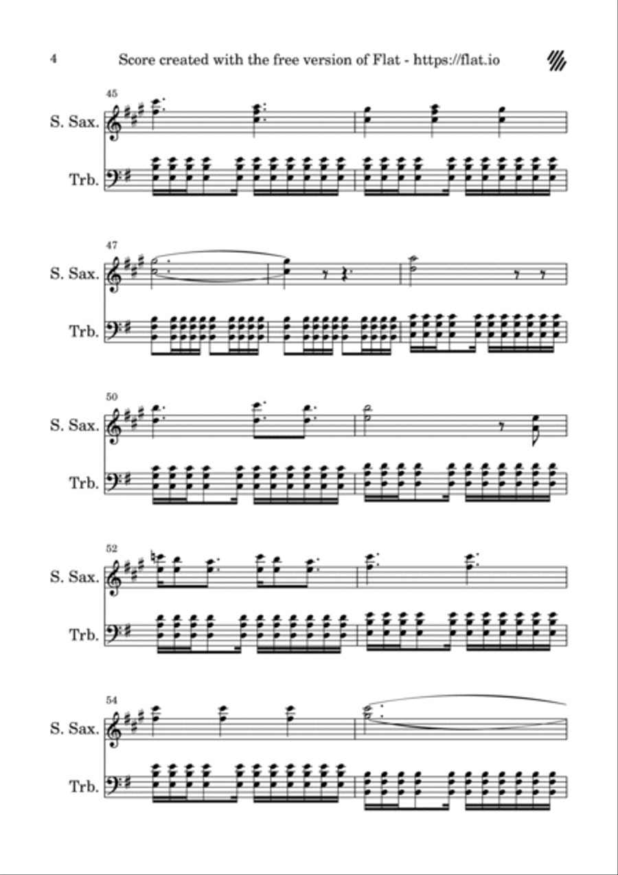 The Kill Trombone Duet scores gallery preview page 4