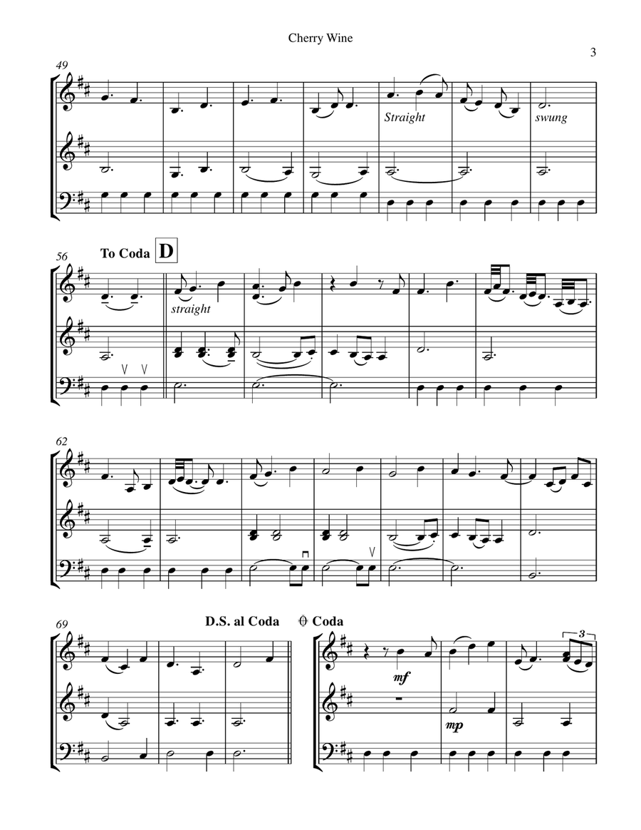 Cherry Wine String Trio scores gallery preview page 4