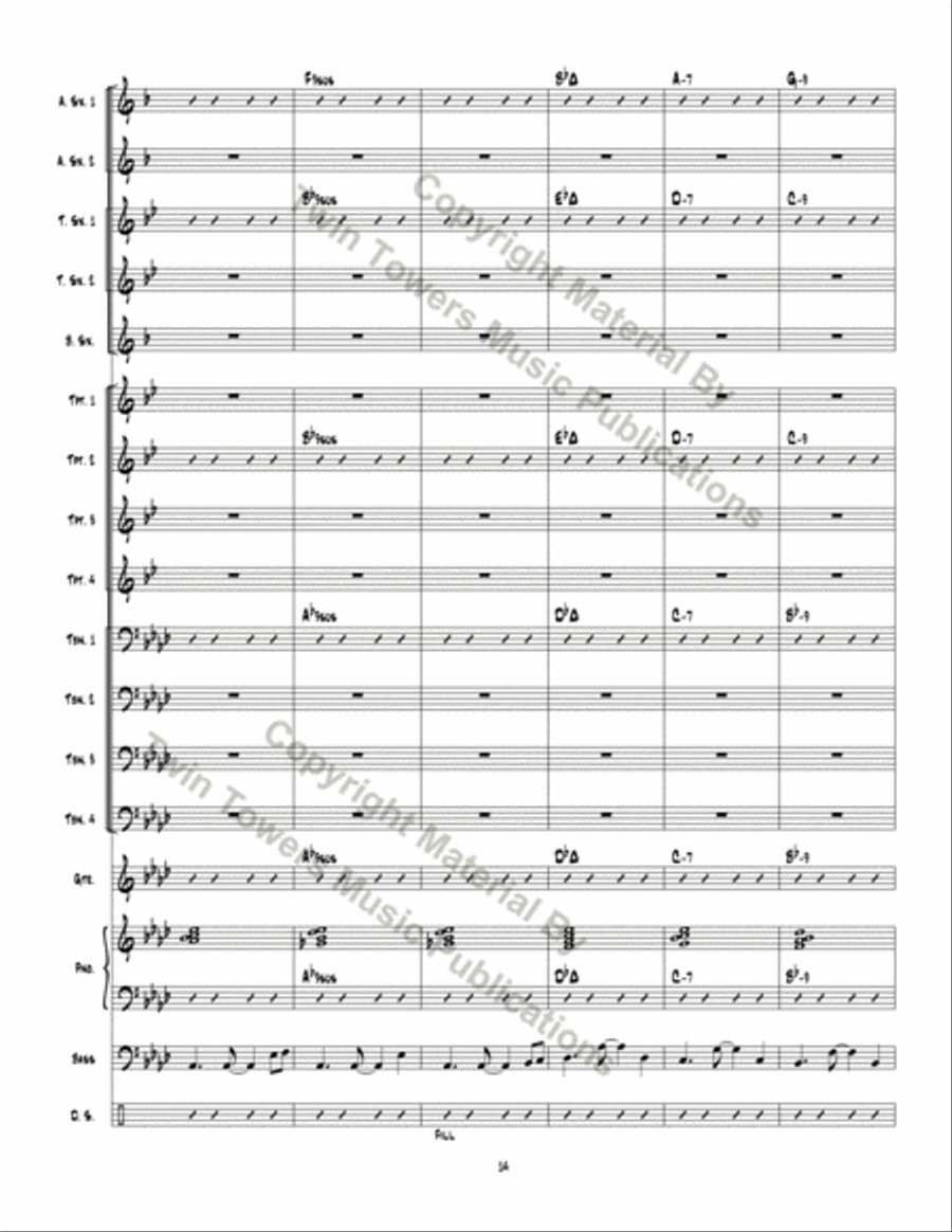 Optimistic Toasters Jazz Ensemble scores gallery preview page 15