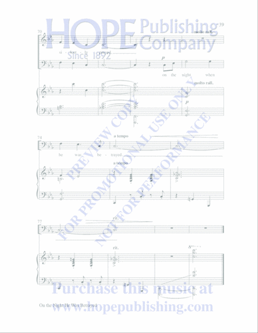 The Seven Last Days 4-Part scores gallery preview page 42