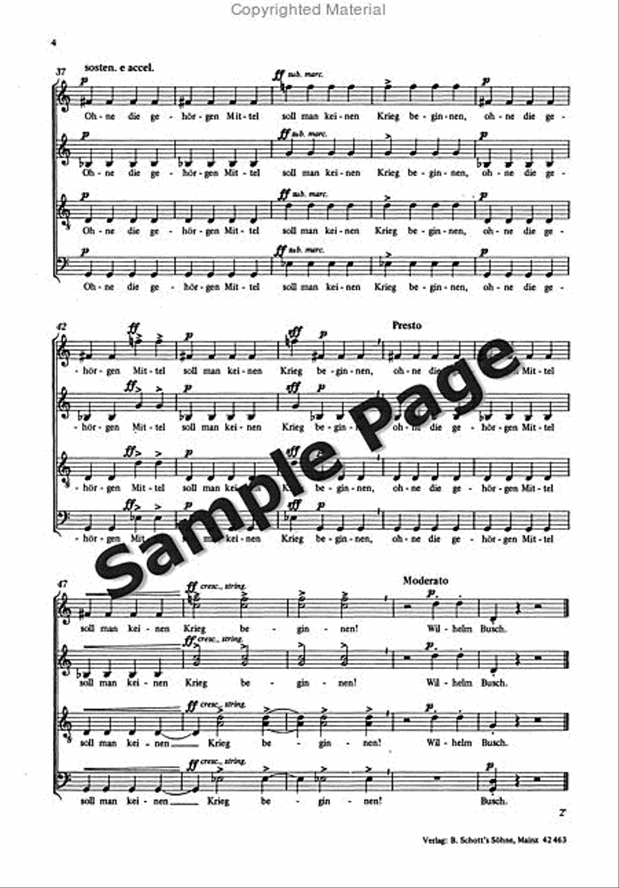 Zehm F Zur Verlobung 4-Part scores gallery preview page 5
