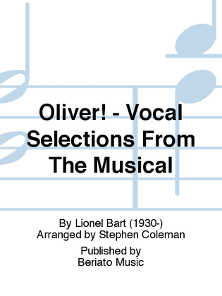 Book cover for Oliver! - Vocal Selections From The Musical