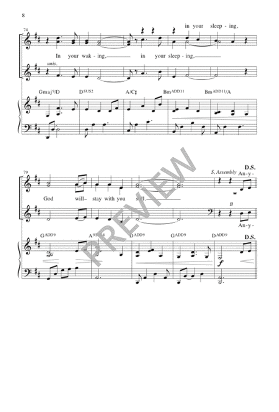 In the Morning, in the Evening 4-Part scores gallery preview page 9