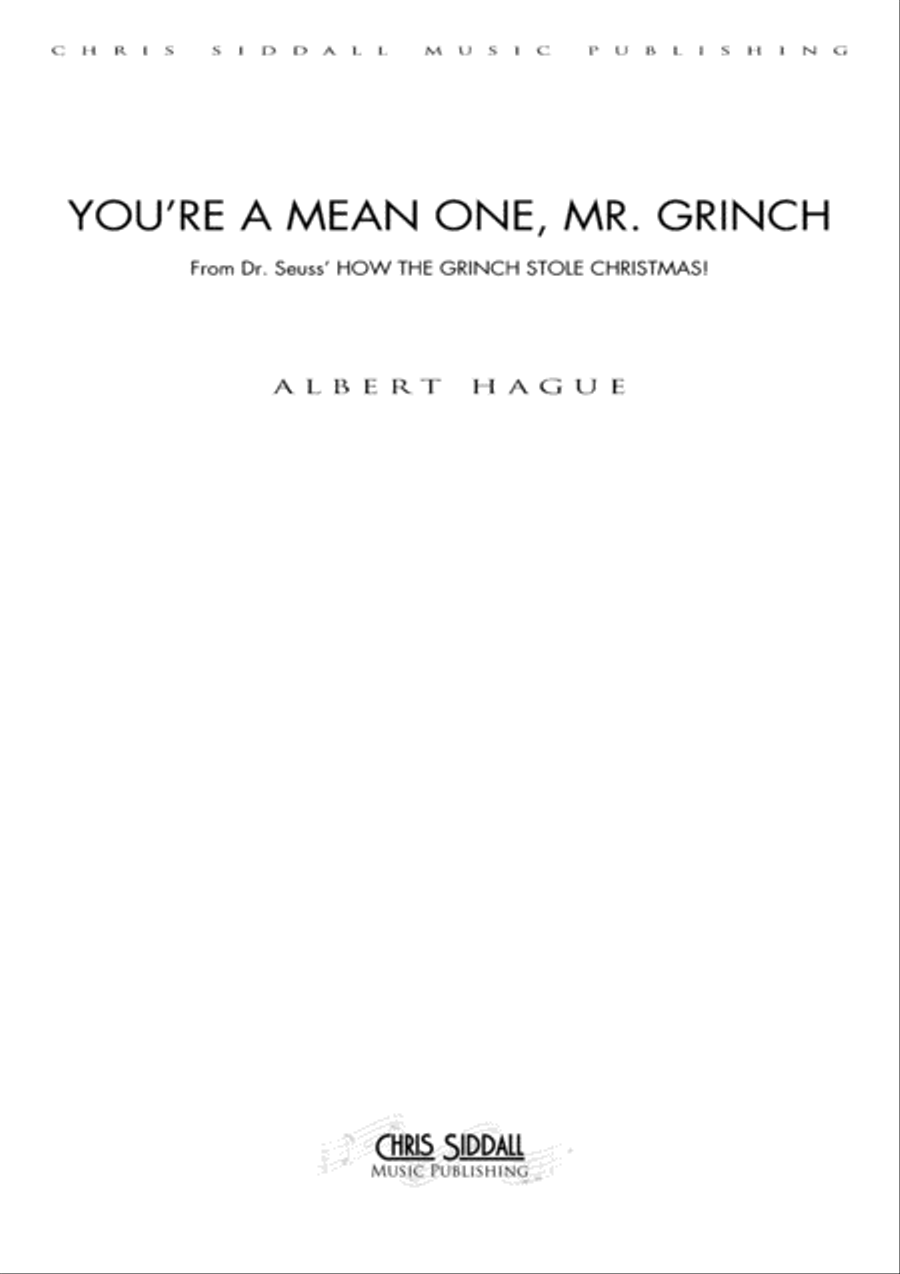 You're A Mean One, Mr. Grinch Piano Solo scores gallery preview page 1