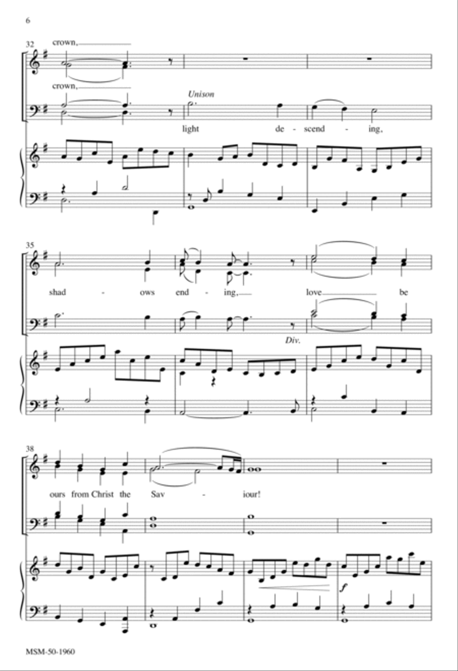 Songs in the Night at Jesus' Birth 4-Part scores gallery preview page 5