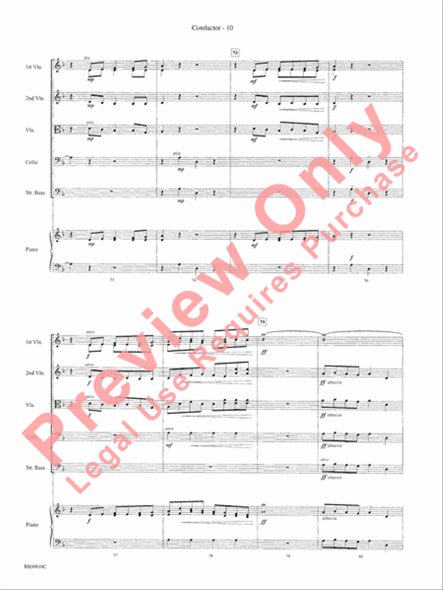 Ancient Ritual String Orchestra scores gallery preview page 13