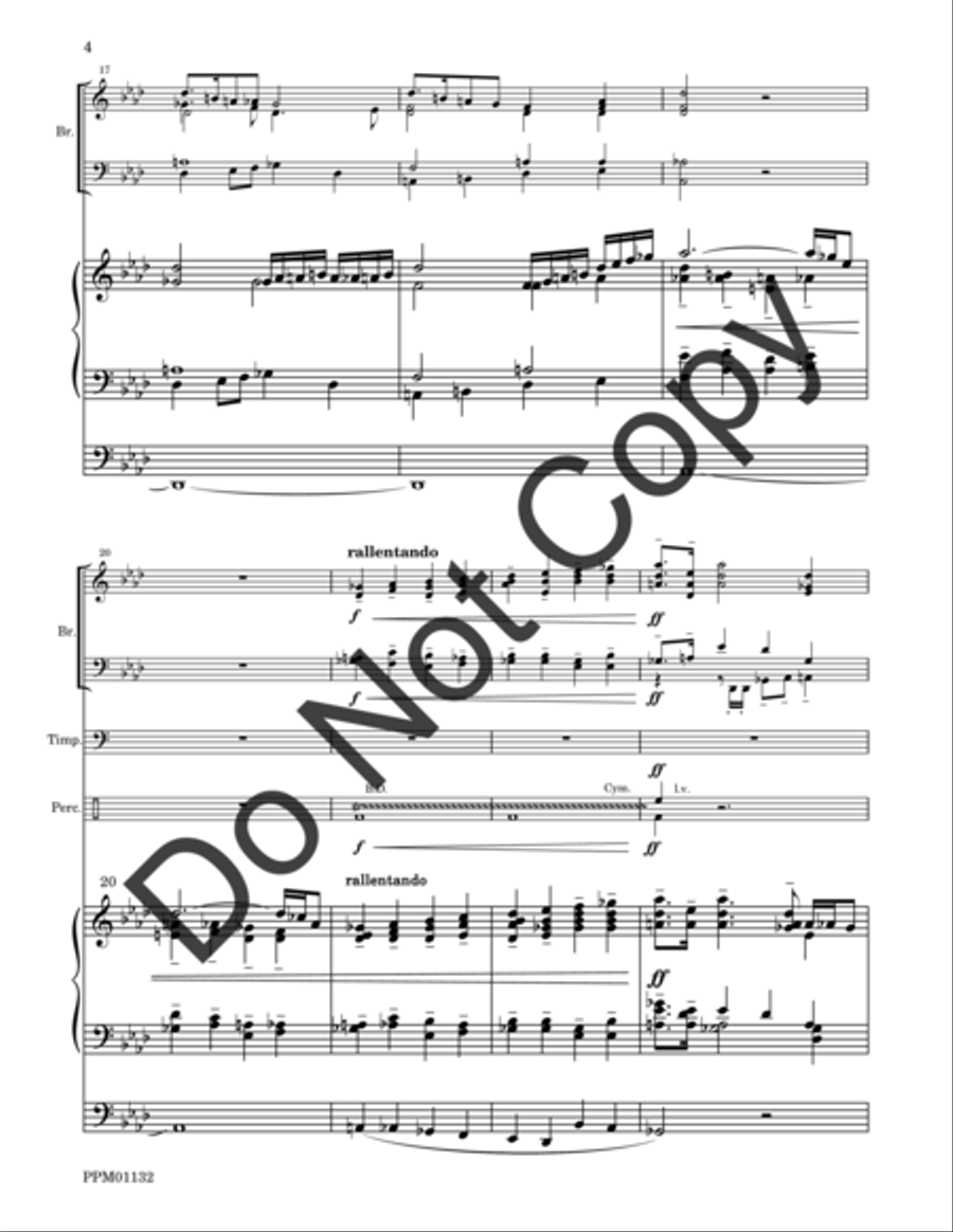 Cortege: Intrada, Arioso, Finale Percussion scores gallery preview page 5