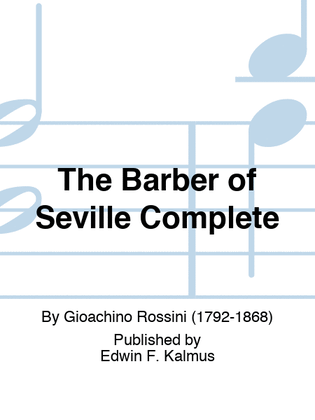 Book cover for Barber of Seville, The Complete