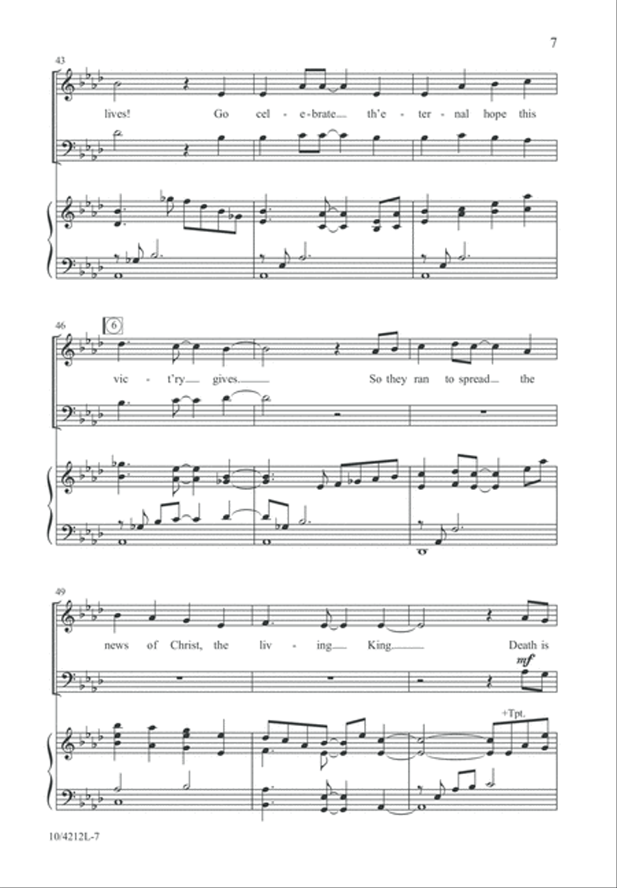 The Tomb Stands Open Wide 3-Part scores gallery preview page 7