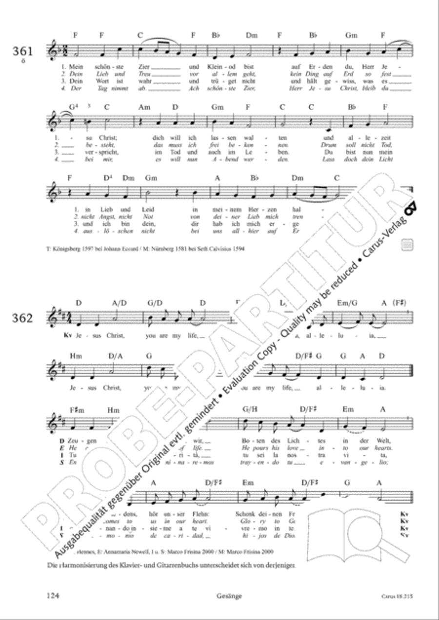 Gitarrenbuch zum Gotteslob Guitar scores gallery preview page 118