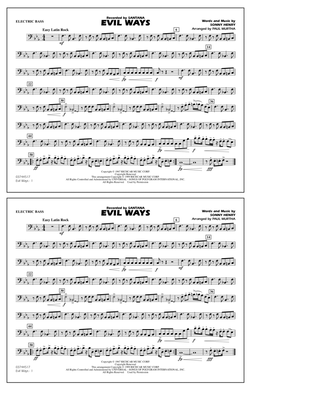 Book cover for Evil Ways (arr. Paul Murtha) - Electric Bass