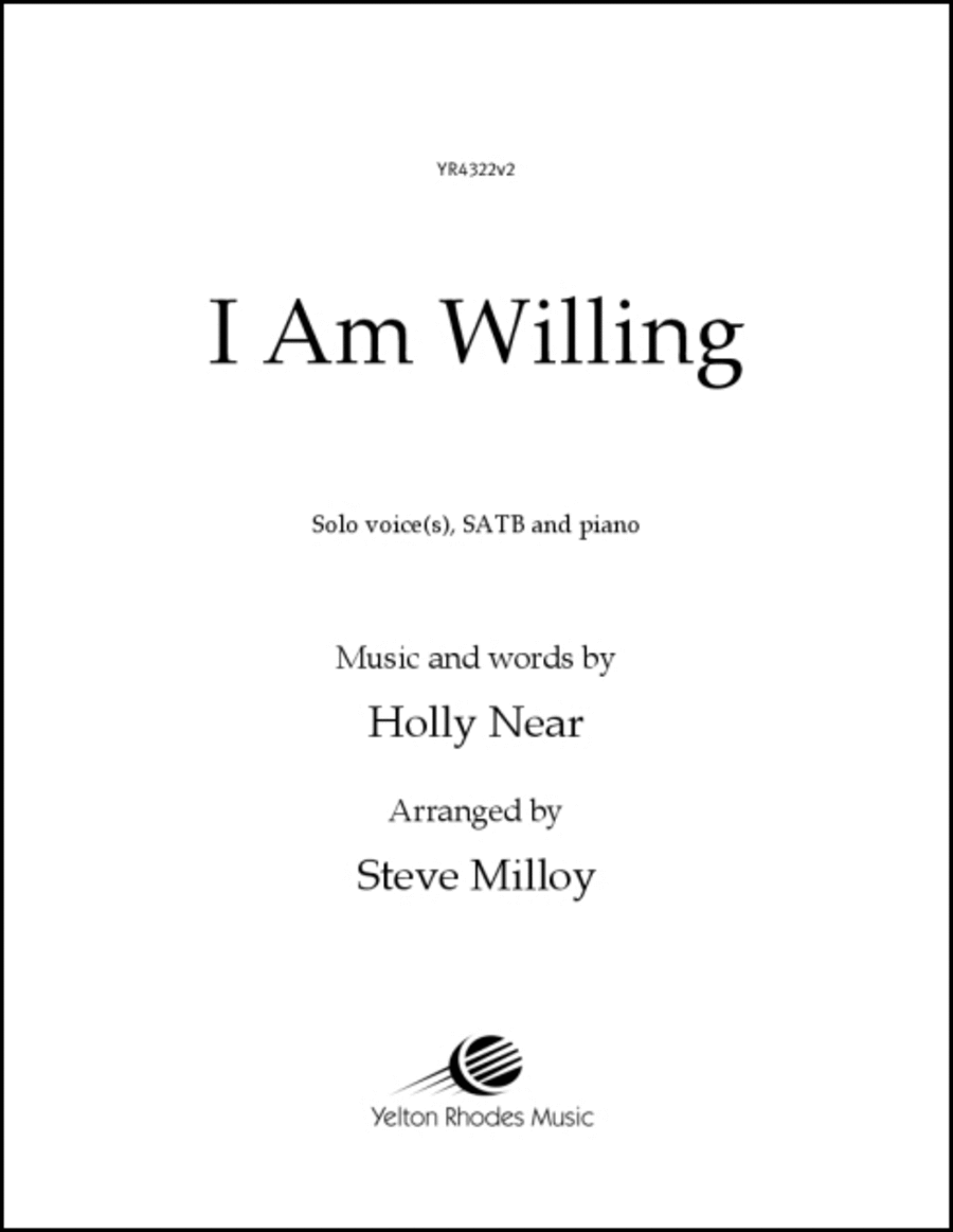 I Am Willing 4-Part scores gallery preview page 1