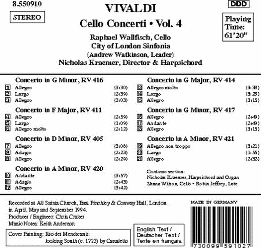 Cello Concertos Vol. 4 image number null
