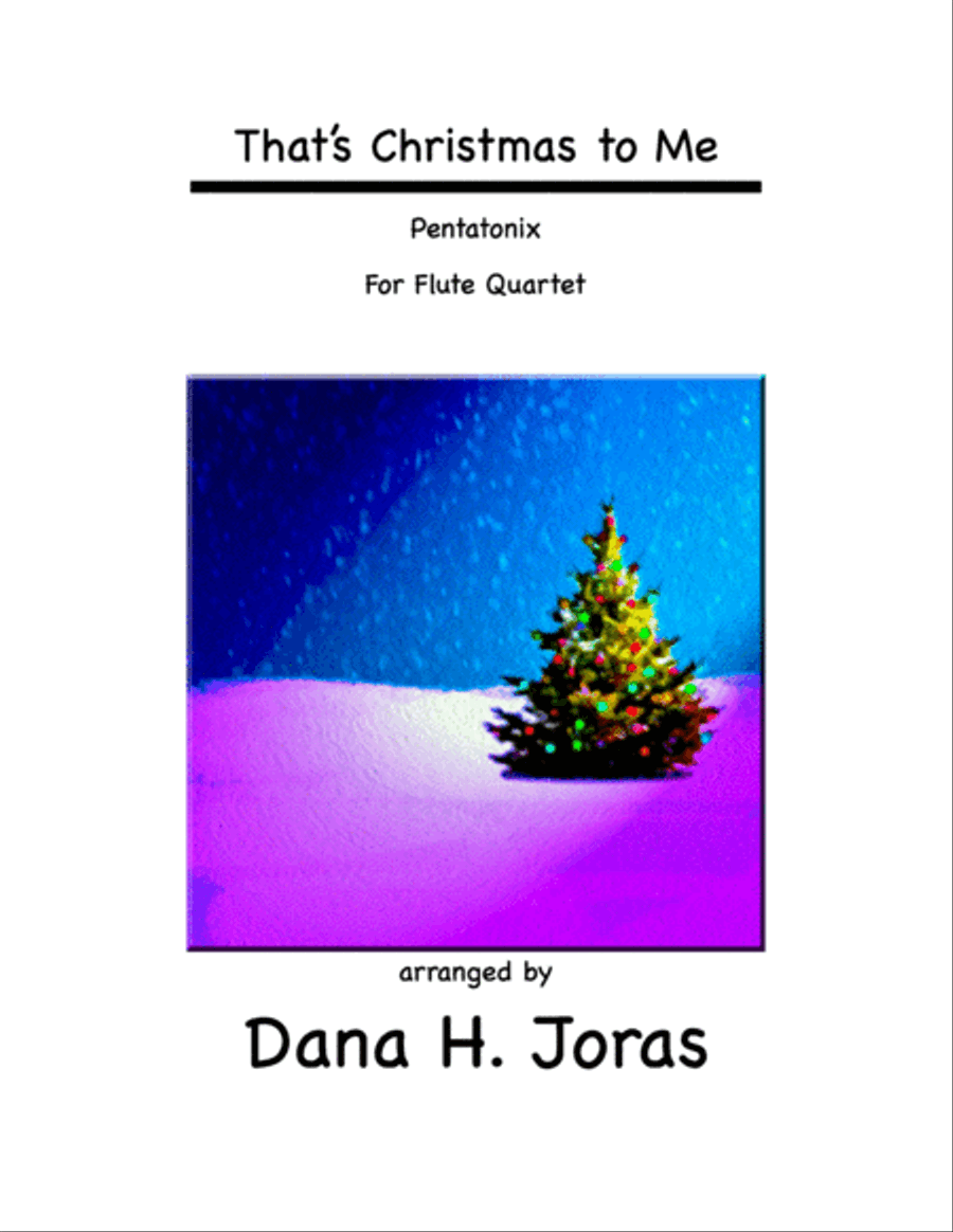 That's Christmas to Me That's Christmas to Me Woodwind Quartet scores gallery preview page 1