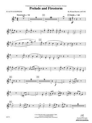 Prelude and Firestorm: E-flat Alto Saxophone